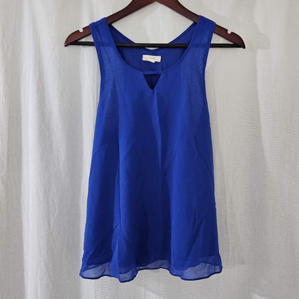 EM Blue Tank Top Blouse Women’s Size M